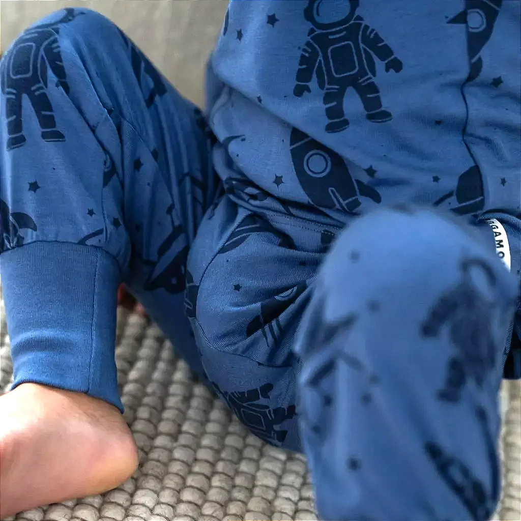 Babybyxor Bambu Blå Astronaut - Bild 4